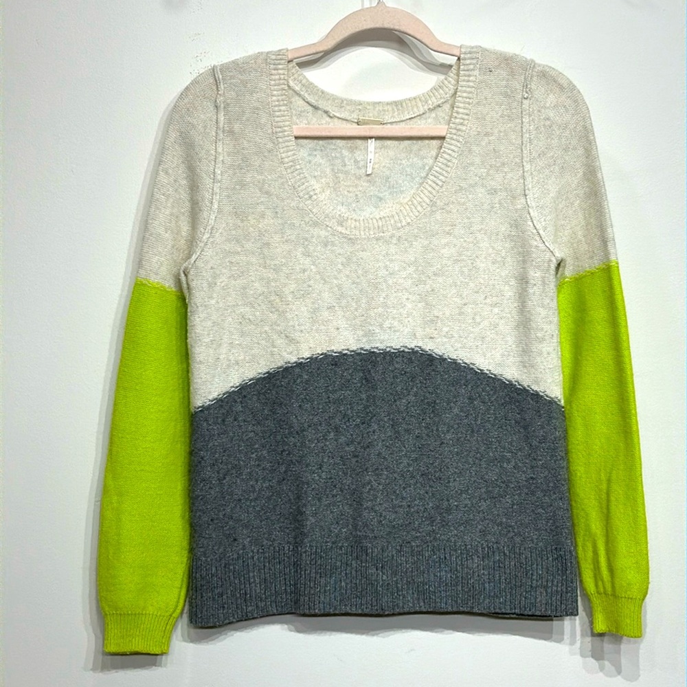Free People beach color block sweater